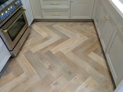 Fumed Oak Herringbone