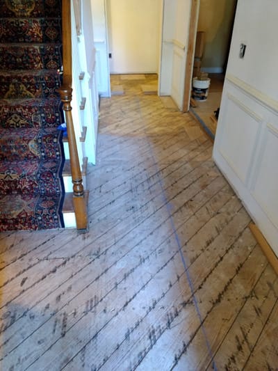 Custom Install Bare subfloor