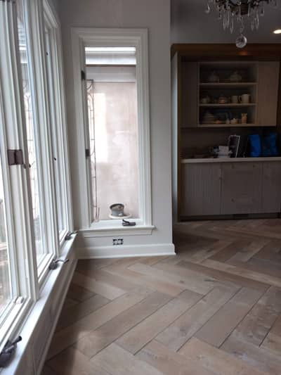 Fumed Oak Herringbone