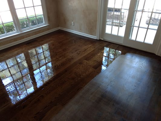 Oak Stained Dark Walnut